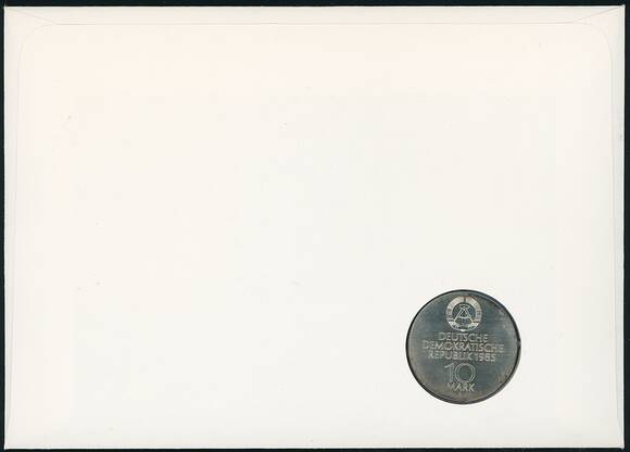 DDR 1985 Numisbrief Semperoper Dresden