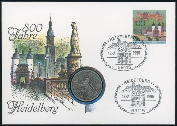 BRD 1986/1996 800 Jahre Heidelberg