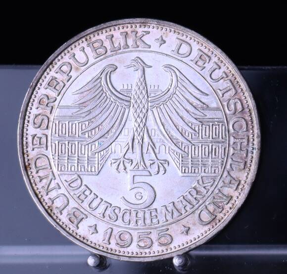 BRD 5 DM Markgraf von Baden 1955 G, Jaeger 390