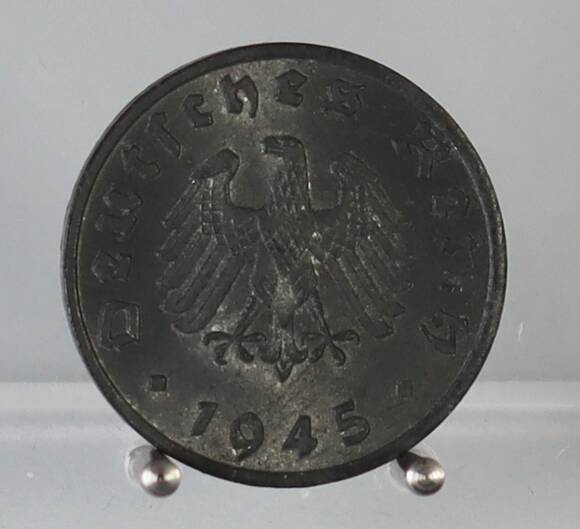 ALLIIERTE BESATZUNG 1 Reichspfennig 1945 F, Jaeger 373b