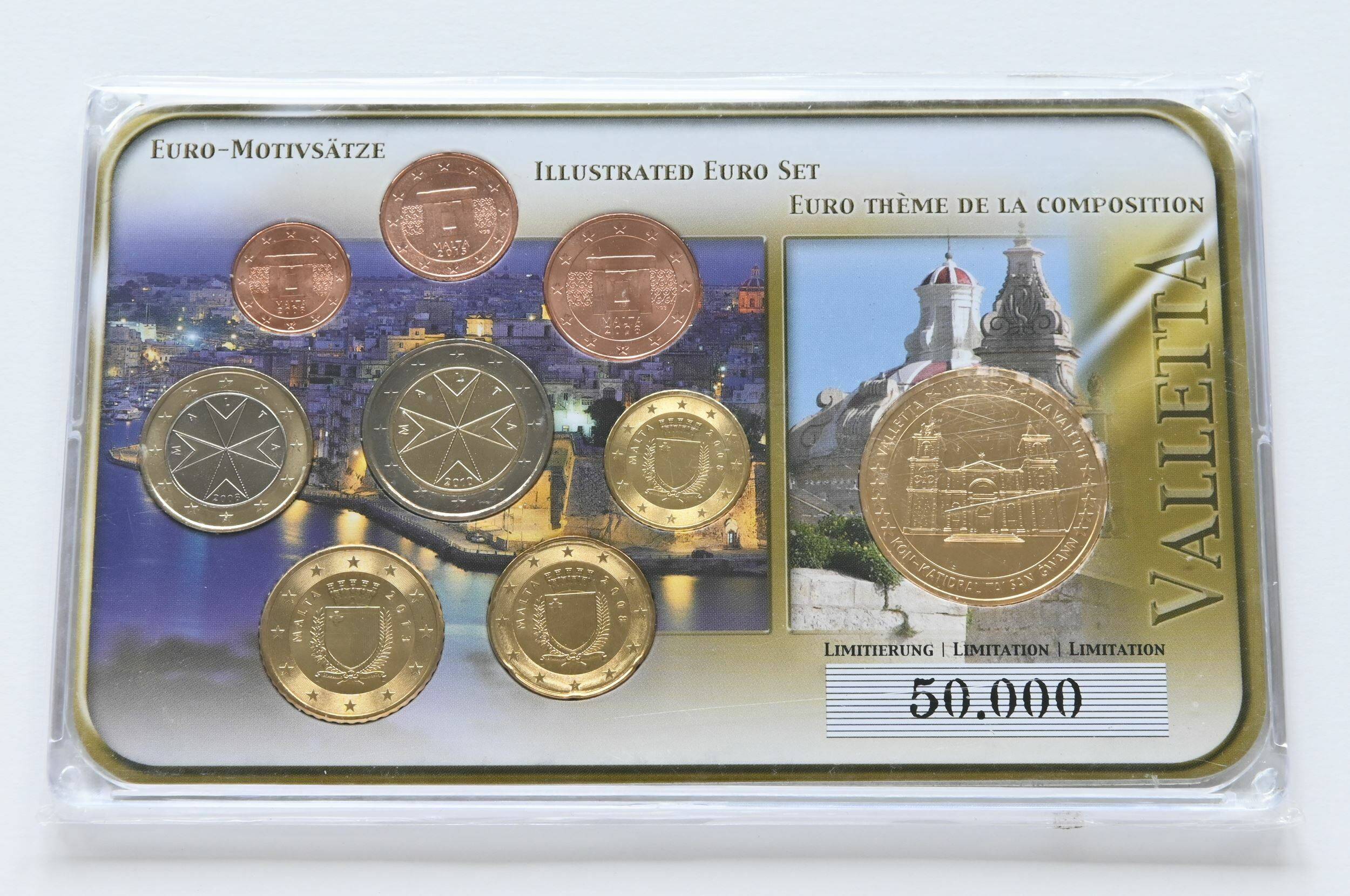 MALTA 2008 Euro-Motivsatz Kursmünzen