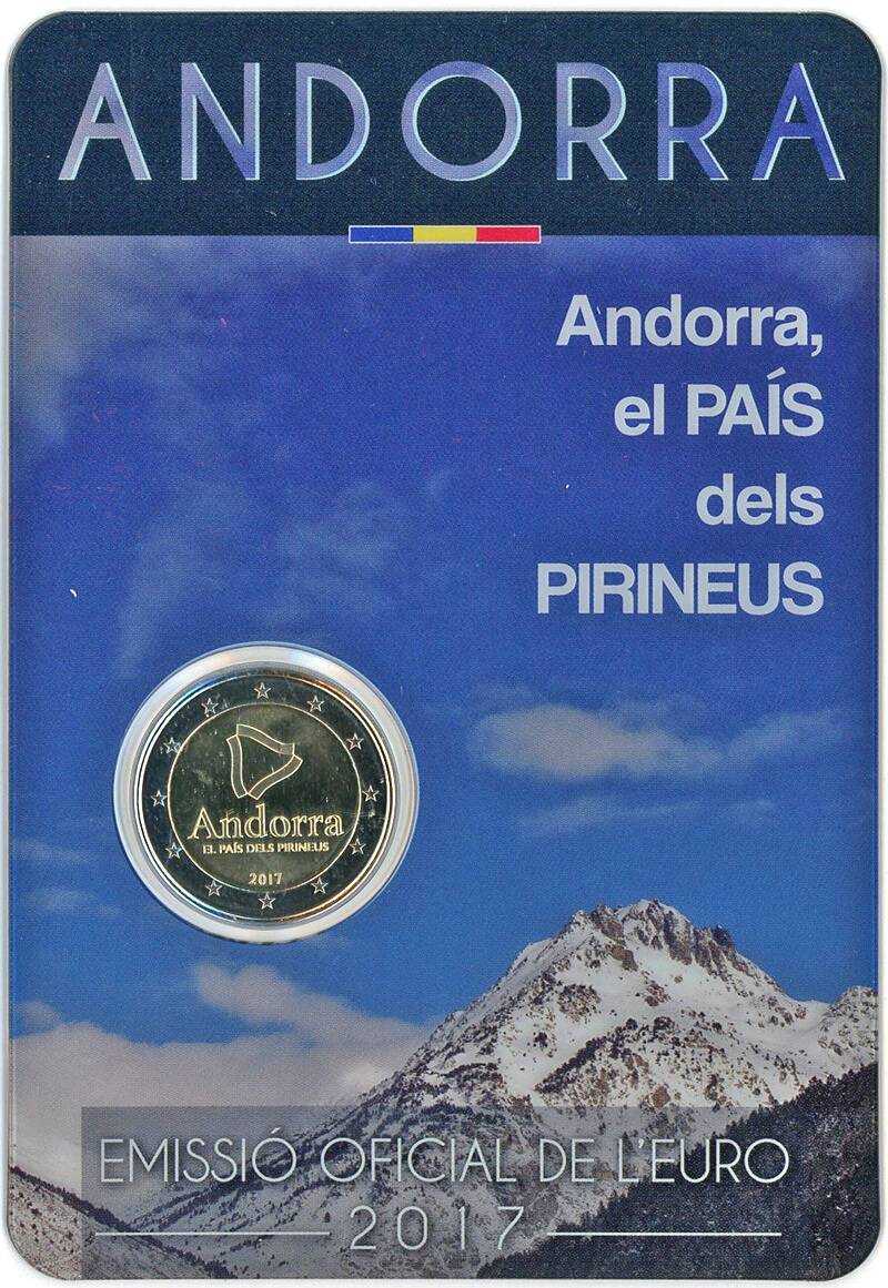 ANDORRA 2017 Coincard 2 Euro Tourismus