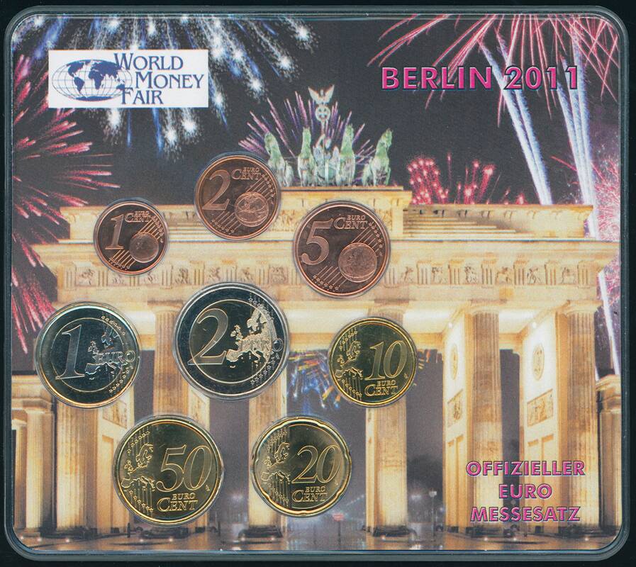 ESTLAND 2011 Euro-Kursmünzsatz der World Money Fair Berlin 2011