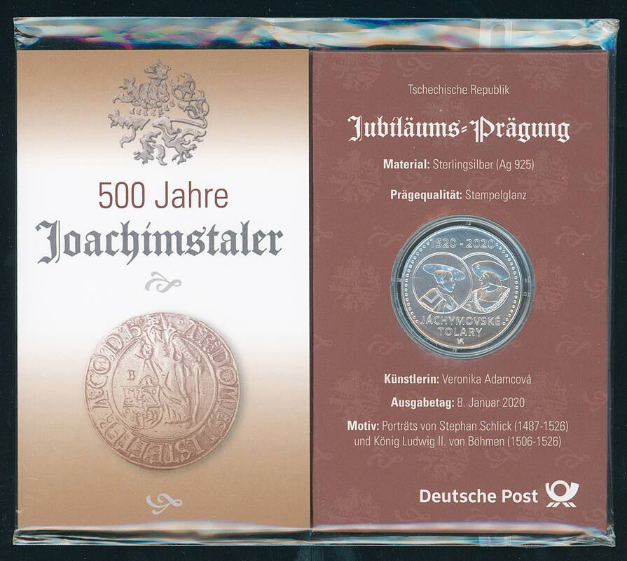 TSCHECHIEN 200 Kc. 2020 500 Jahre Joachimstaler