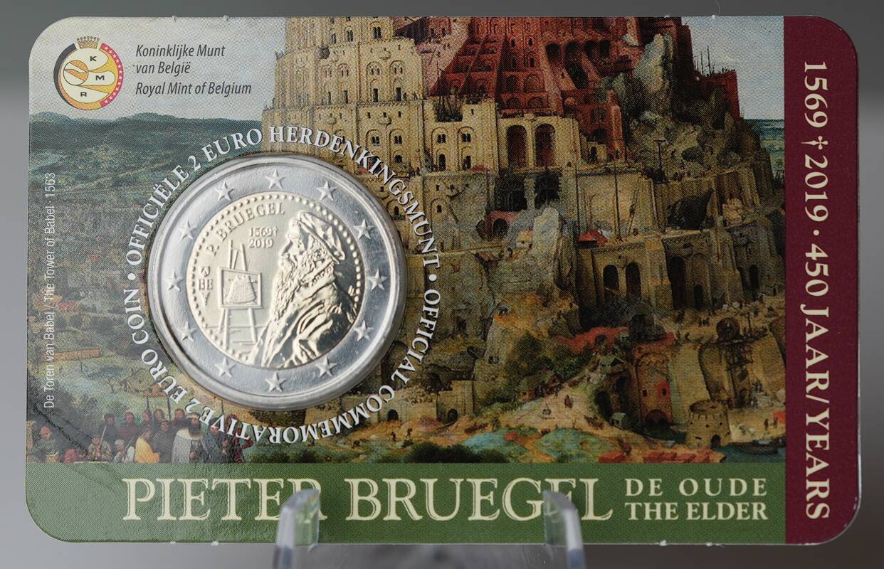 BELGIEN 2 Euro 2019 Pieter Bruegel Coincard