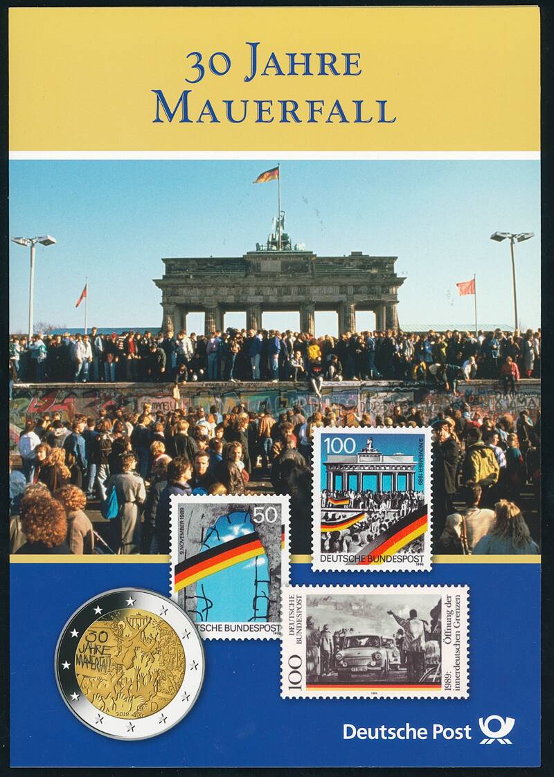 BRD 2019 30 Jahre Mauerfall 5 x 2 Euro