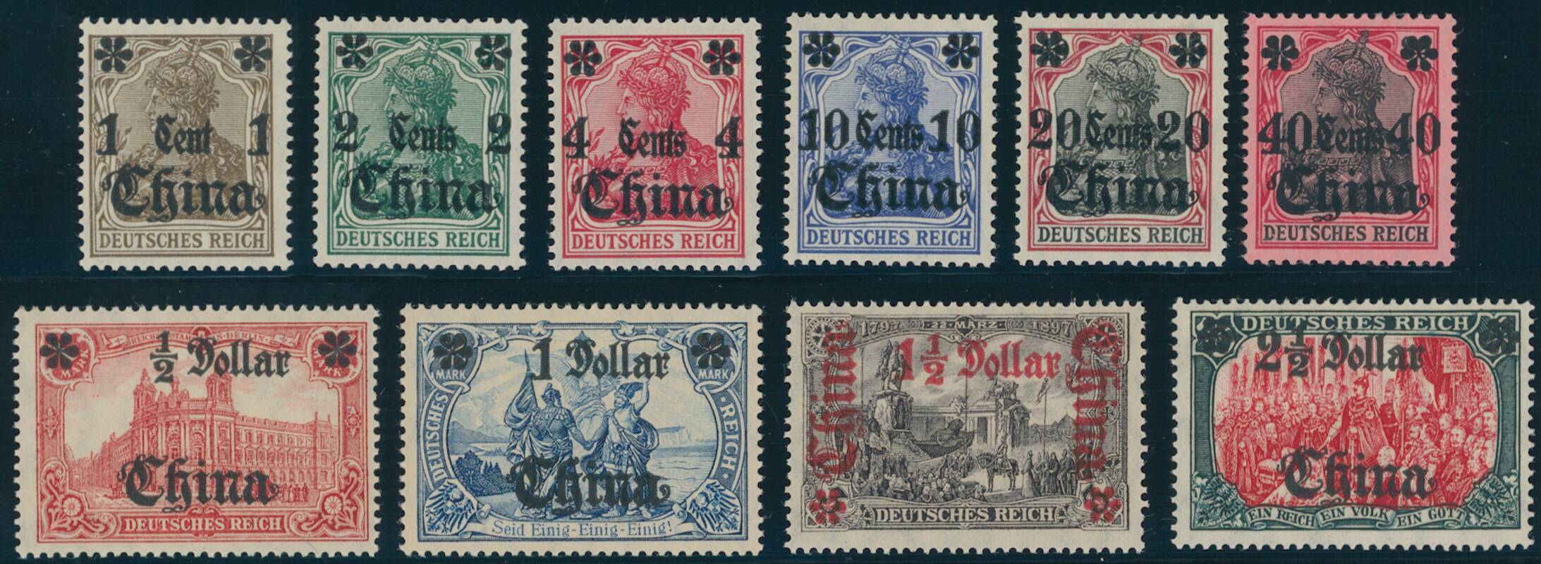 DP CHINA 1906/1919 MiNr. 38-47