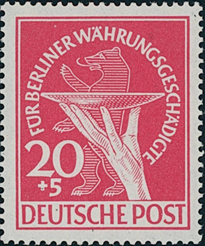 BERLIN 1949 MiNr. 69 I guter Plattenfehler