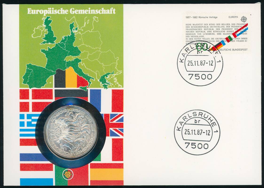 BRD 1987/1987 Numisbrief Europäische Gemeinschaft