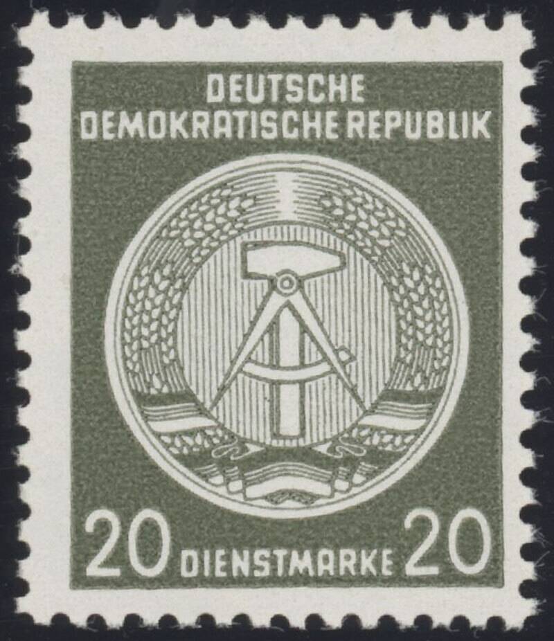 DDR-Dienst MiNr. A 22 z II XII