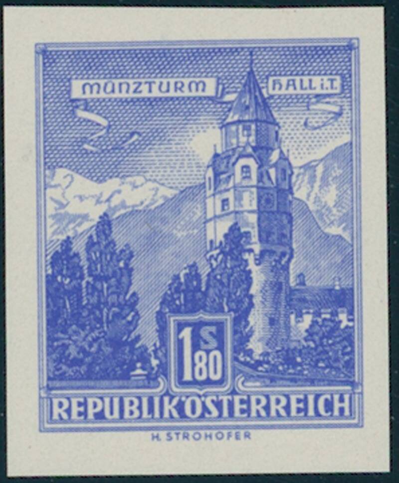 ÖSTERREICH 1960 MiNr. 1048 U ungezähnt