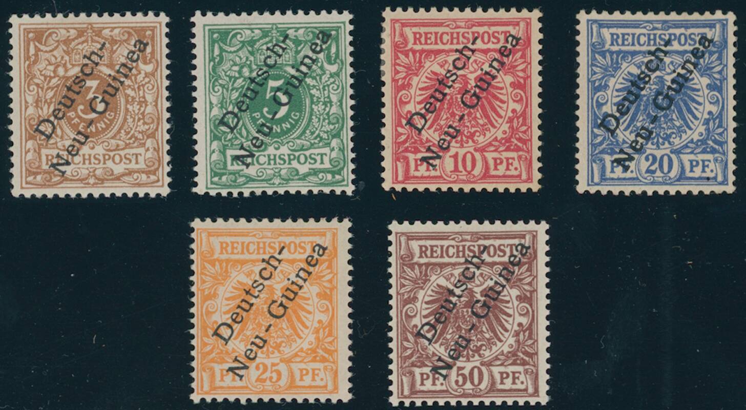 DEUTSCH-NEUGUINEA 1897 MiNr. 1-6