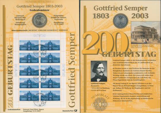 NUMISBLATT 6/2003 Deutsche Post