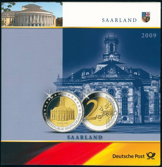 BRD 2009 Serie Bundesländer Saarland 2 Euro