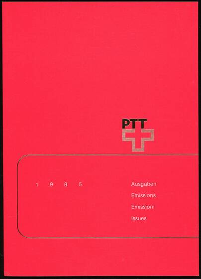SCHWEIZ 1985 Jahrbuch der PTT