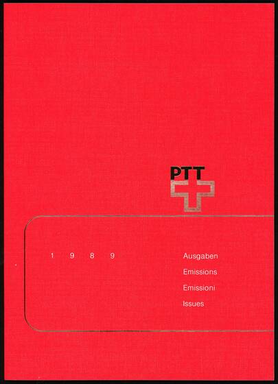SCHWEIZ 1989 Jahrbuch der PTT