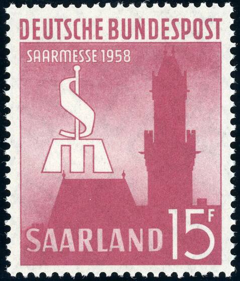 SAARLAND 1957 MiNr. 435