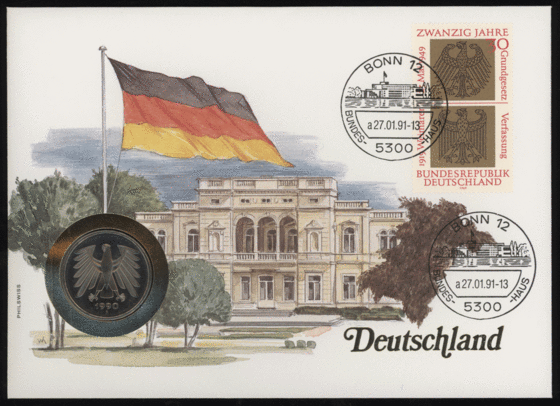 BRD 1990/1991 Numisbrief Deutschland