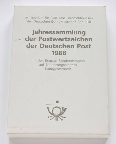 DDR 1988 Ersttagsblatt-Jahressammlung