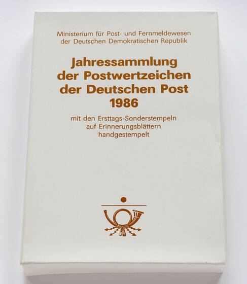 DDR 1986 Ersttagsblatt-Jahressammlung