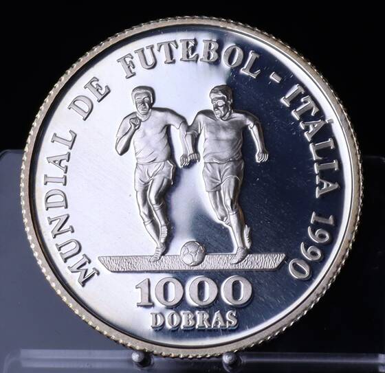 SAO TOME E PRINCIPE 1000 Dobras 1990 Fußball-WM 1990 in Italien
