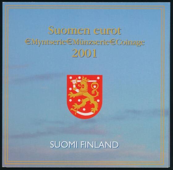 FINNLAND 2001 offizieller Kursmünzensatz