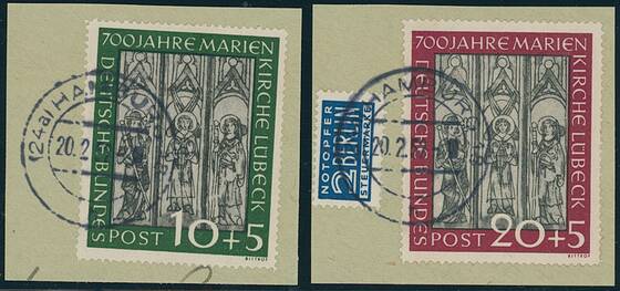 BRD 1951 MiNr. 139-140