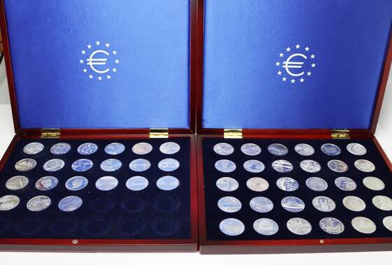 BRD 2002-2011 komplette Sammlung 51 x 10 Euro-Silber-Gedenkmünzen