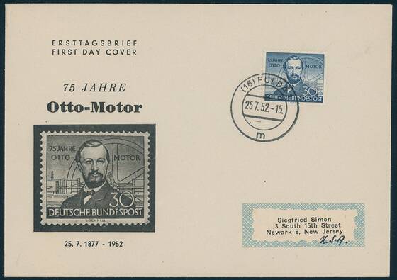 BRD 1952 MiNr. 150 FDC