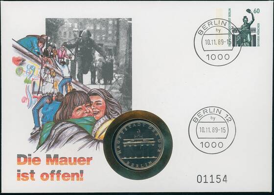 DDR/BERLIN 1982/1989 5 Mark 1982 Brandenburger Tor Jaeger 1536 im Numisbrief