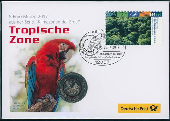 BRD 2017 Numisbrief Tropische Zone