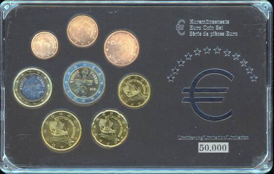ZYPERN 2008 Kursmünzensatz