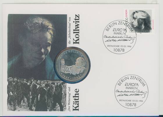 BRD 1992/1996 Numisbrief Käthe Kollwitz