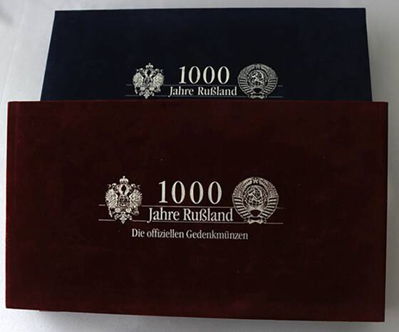 RUSSLAND - SOWJETUNION 1965-1995, schöne Sammlung mit 92 Gedenkrubeln in K/N
