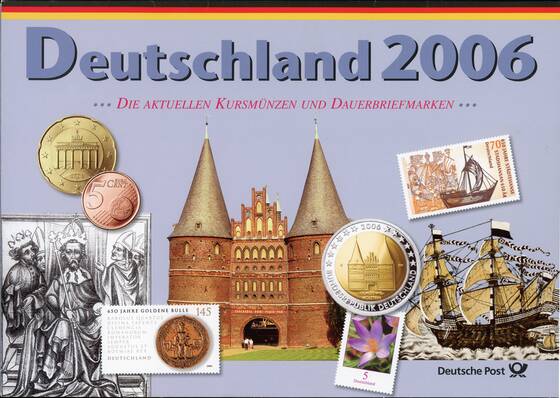 BRD Kursmünzsatz KMS Deutsche Post 2006 D