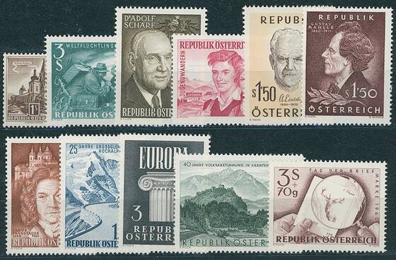 Österreich 1960 Jahrgang komplett