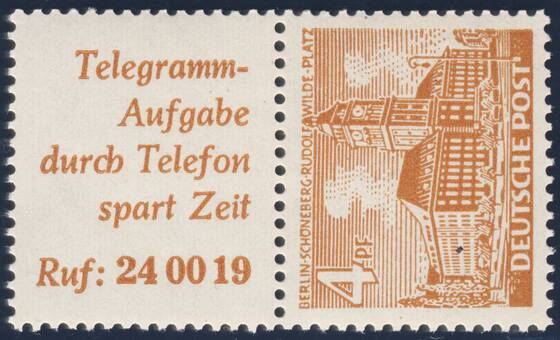 BERLIN 1949 Zusammendruck S 8