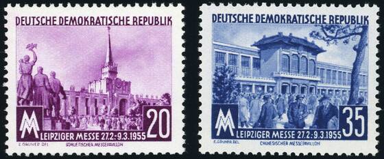 DDR 1955 MiNr. 447-448