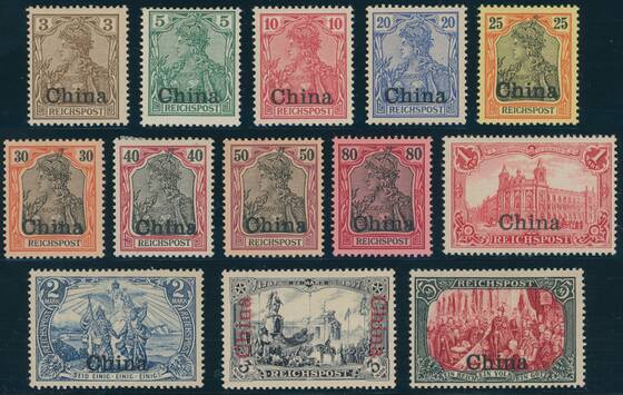 DP CHINA 1901 MiNr. 15-27
