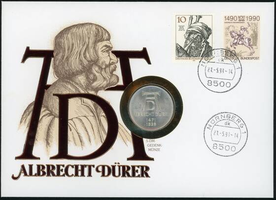 BRD 1971/1991 Nummisbrief "Albrecht Dürer"