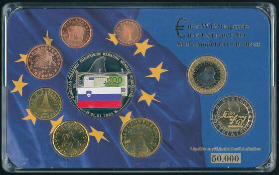 SLOWENIEN 2007 Euro Währungssatz