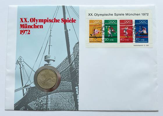 BRD 1972/1972 Numisbrief Olympische Spiele München 1972