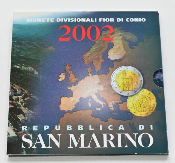 SAN MARINO offizieller Euro-Kursmünzensatz KMS 2002