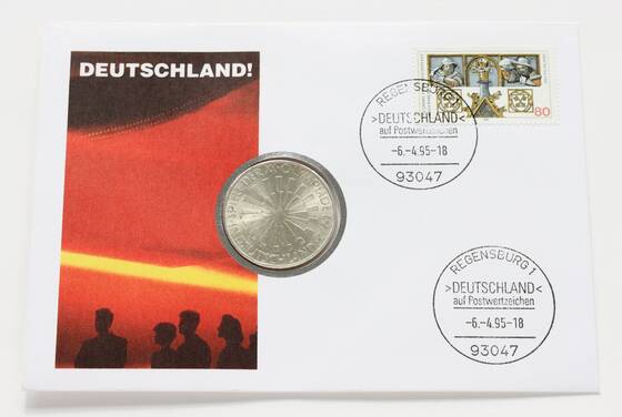 BRD 1972/1995 Numisbrief Deutschland auf Postwertzeichen