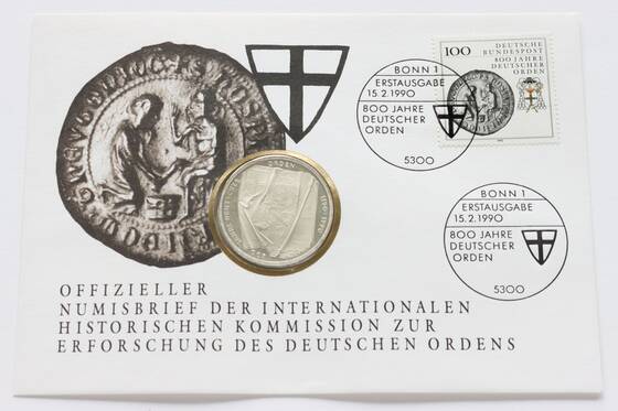 BRD 1990/1990 Numisbrief Deutscher Orden