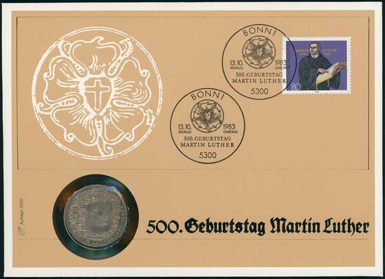 BRD 1983/1983 Numisbrief 500. Geburtstag Martin Luther