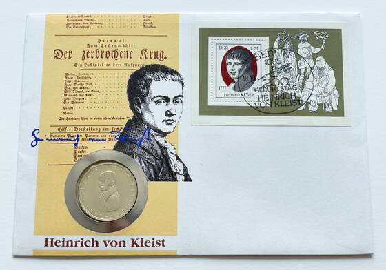 BRD-DDR 1977/1977 Numisbrief Heinrich von Kleist