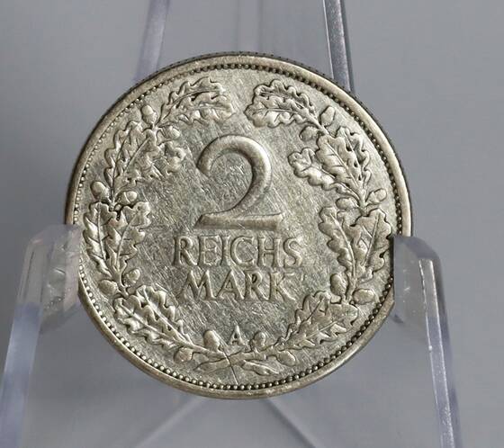 WEIMAR 2 Reichsmark Silber 1925 A, Jaeger 320