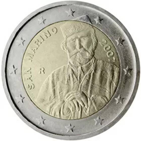 SAN MARINO 2 Euro 2007 Giuseppe Garibaldi