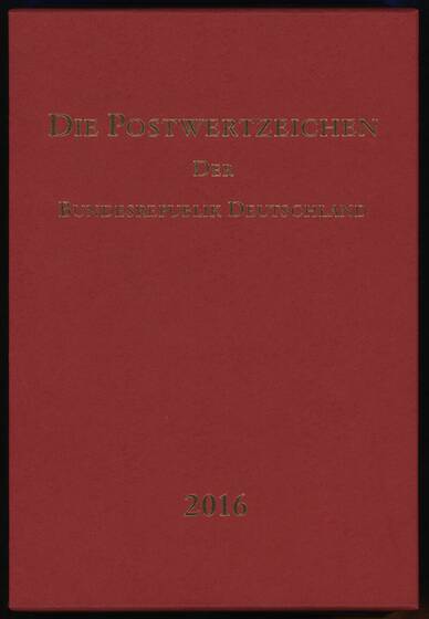 BRD 2016 Jahreszusammenstellung Jahrbuch